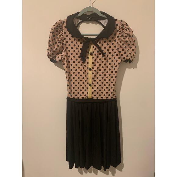 Weissman Designs for Dance Pants - Weissman Size Large Adult LA Black and Beige Dance Pageant Competition Leotard